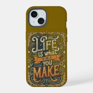 LIfe 引用符付きのスマホケース iPhone 15ケース