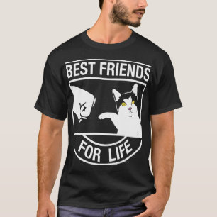 Life_猫のTシャツのための親友 Tシャツ