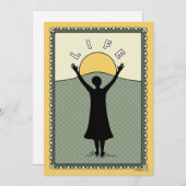 Life_祝C_Flatカード5"x7" 案内状 (正面/裏面)