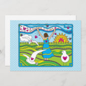 Life_祝Flatカード7"x5" (正面/裏面)