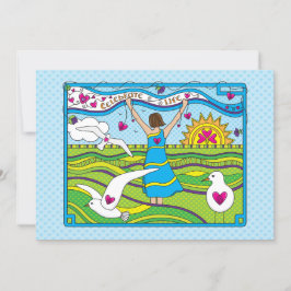 Life_祝Flatカード7"x5"