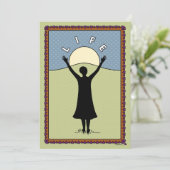 Life_A_祝Flatカード5"x7" 案内状 (スタンド正面)