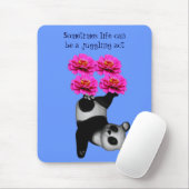 Life A Juggling Act Panda Inspirational Mousepad マウスパッド (マウス)