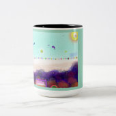 Life Aboard Another Planet Mug ツートーンマグカップ (中央)