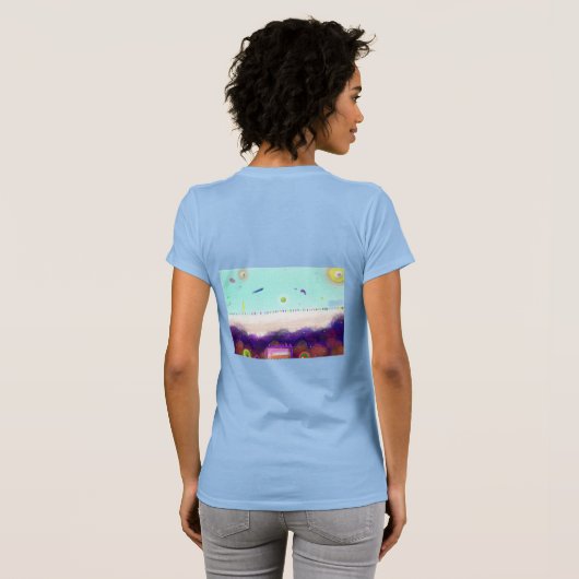 Life Aboard Another Planet Women's T-Shirt Tシャツ (裏面フル)