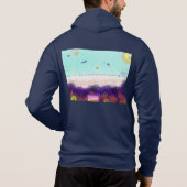 Life Aboard Another Planet Zip-Up Hoodie パーカ (裏面)