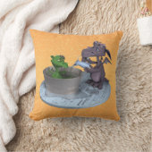 Life as a little dragon: bath time クッション (ブランケット)
