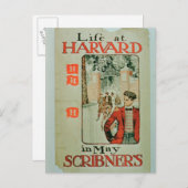 『Life at Harvard』、ポスタ広告ーのMay編集 ポストカード (正面/裏面)