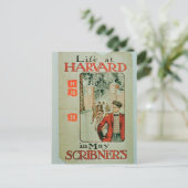『Life at Harvard』、ポスタ広告ーのMay編集 ポストカード (スタンド正面)