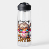 Life Begins After Coffee  ウォーターボトル (正面)