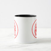 "Life Begins After Coffee"カリグラフィーデザイン マグカップ (中央)