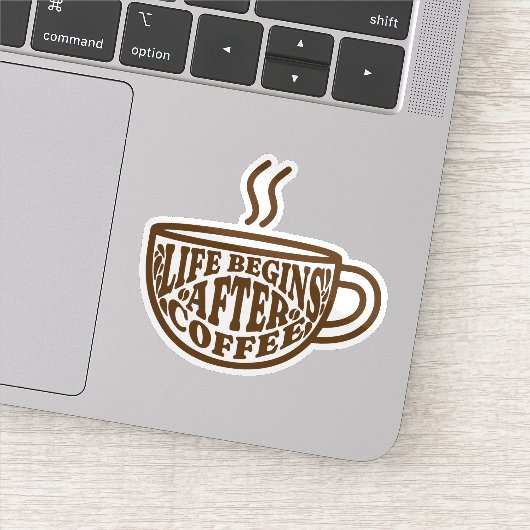 Life Begins After Coffee シール (詳細)