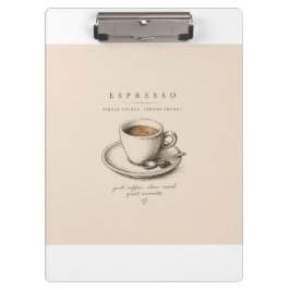 Life Begins After Espresso | Vintage Coffee Lover  クリップボード
