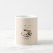 Life Begins After Espresso | Vintage Coffee Lover コーヒーマグカップ (中央)