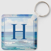 Life Begins At Motivational Quote Keepsake キーホルダー (裏面)