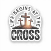 Life begins at the Cross シール (正面)