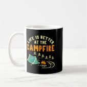 Life Better Campfire Camng Camper Boys Girl Kids M コーヒーマグカップ (左)