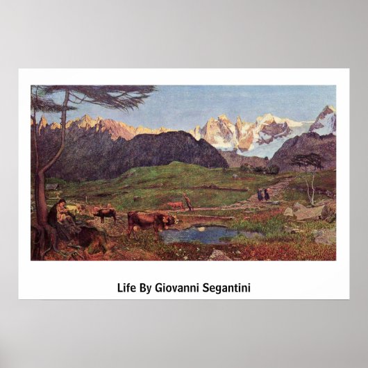 Life By Giovanni Segantini ポスター (正面)