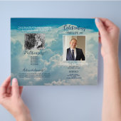 Life Cloudの葬儀サービスプログラムお祝い チラシ (手)