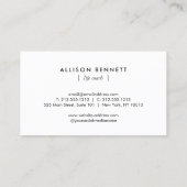 Life Coach Celestial Glow Minimal Champagne Gold 名刺 (裏面)