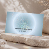 Life Coach Celestial Glow Minimal Dusty Blue 名刺