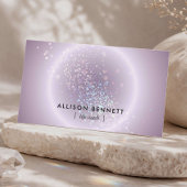 Life Coach Celestial Glow Minimal Soft Lavender 名刺