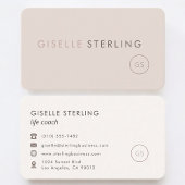 Life Coach Feminine Professional 名刺