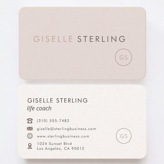 Life Coach Feminine Professional 名刺