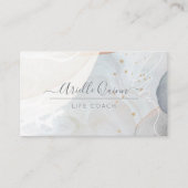 Life Coach Serene Abstract Watercolor 名刺 (正面)