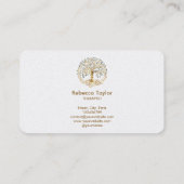 life coach tree of life therapist yoga healer busi 名刺 (裏面)