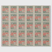 Life Comes Christmas Music 救済おもしろいレトロ ラッピングペーパー (フラット)