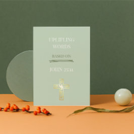 Life Does Not End Here – John 25:11 Christian Card シーズンカード