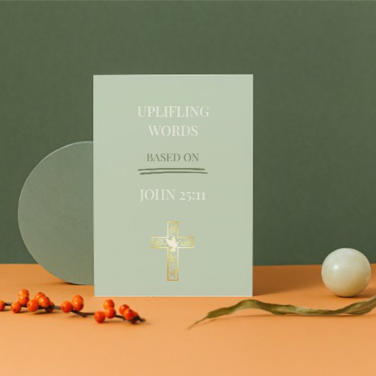 Life Does Not End Here – John 25:11 Christian Card シーズンカード