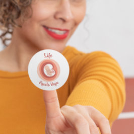 Life Equals Hope – Pro-Life Awareness ラウンドシール