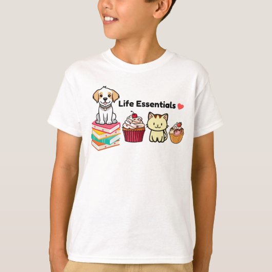 Life Essentials Cute Animal Graphic T Shirt Tシャツ (正面)