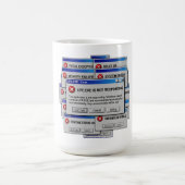 Life.exeが応答しません 面白い存在主義エラー コーヒーマグカップ (中央)