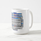 Life.exeが応答しません 面白い存在主義エラー コーヒーマグカップ (正面右)