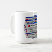 Life.exeが応答しません 面白い存在主義エラー コーヒーマグカップ (正面左)