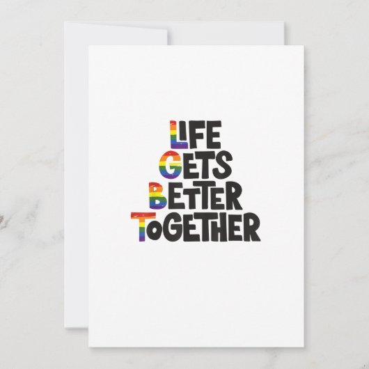 Life Gets Better Together Light Colors Inspiration シーズンカード (正面)