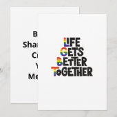 Life Gets Better Together Light Colors Inspiration シーズンカード (正面/裏面)
