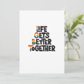 Life Gets Better Together Light Colors Inspiration シーズンカード (スタンド正面)