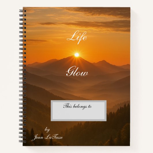 Life Glow Journal ノートブック (正面)