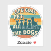 Life Goal Pet All The Dogs Copy シール (シート)