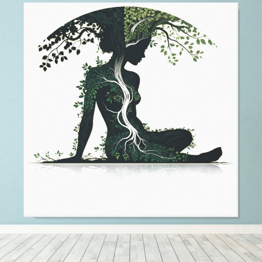 Life & Growth キャンバスプリント (インサイチュ (ウッドフロア))