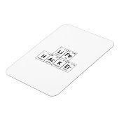 LiFe HAcKEr化学元素周期表語 マグネット (左側)