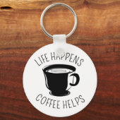 Life Happenes、Coffee Graphic 救済 Keychain（ライフアクアリー） キーホルダー (正面)