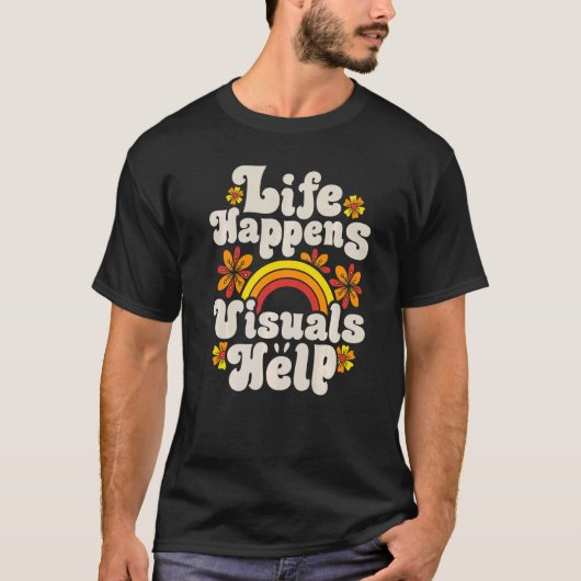 Life Happenes Visuals救済レトロ特別教育 Tシャツ (正面)