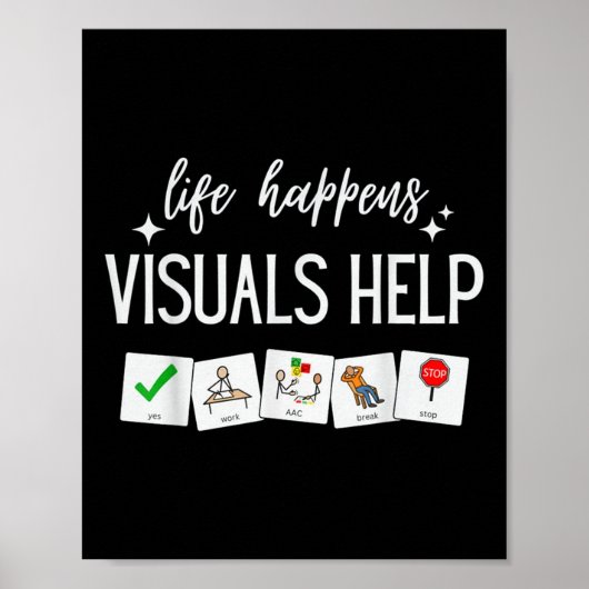 Life Happenes Visuals救済、特別教育教え ポスター (正面)