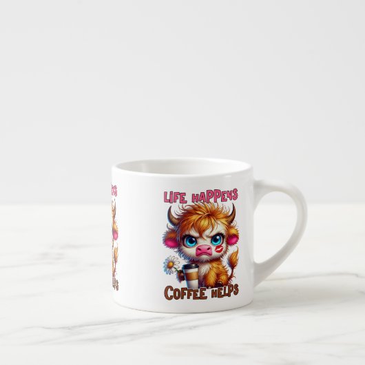 Life Happens Coffee Helps  エスプレッソカップ (右)