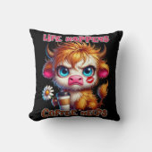 Life Happens Coffee Helps  クッション (正面)